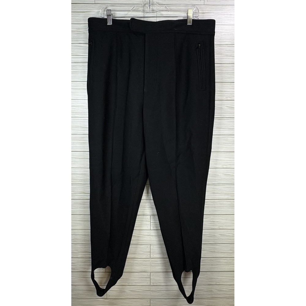 VTG Donna Karen Women's Bergdorfs Wool‎ Spandex Blend Sz 38 Stirrup Pants